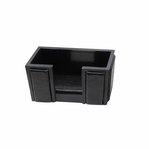Senator Rexine Leather Office Desk Organizer 7pcs Set With Watch #20(Black). - Image 5