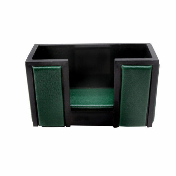 Senator Rexine Leather Office Desk Organizer 8 pcs Set With Watch #20 (Green). - Image 6