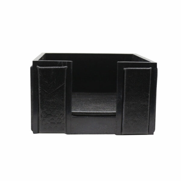Senator Rexine Leather Office Desk Organizer 7pcs Set With Watch #20(Black). - Image 7