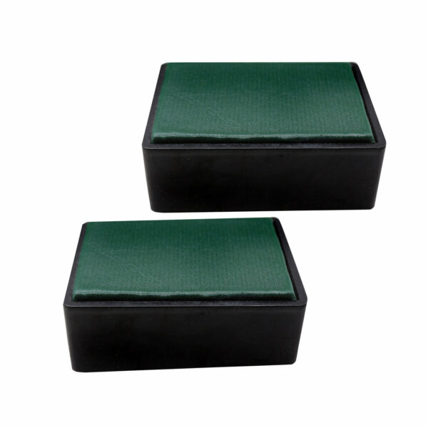Senator Rexine Leather Office Desk Organizer 8 pcs Set With Watch #20 (Green). - Image 3