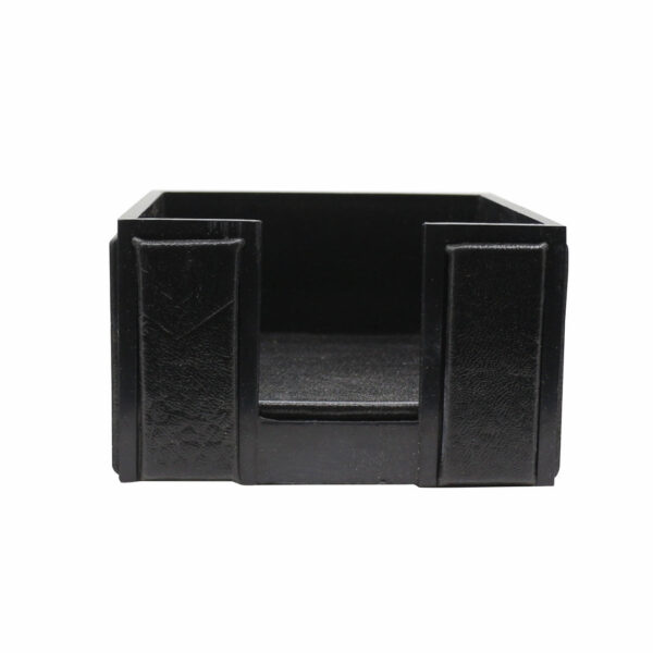 Senator Rexine Leather Office Desk Organizer 8 pcs Set With Watch #20(Black). - Image 9