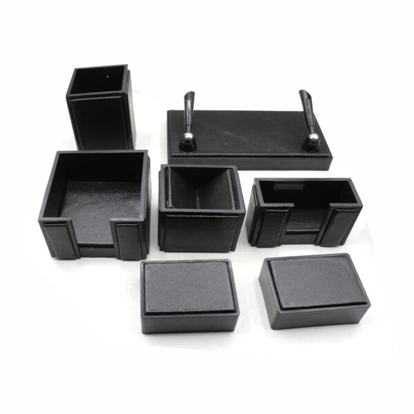 Senator Rexine Leather Desk Organizer 7 pcs Set #20. - Image 8