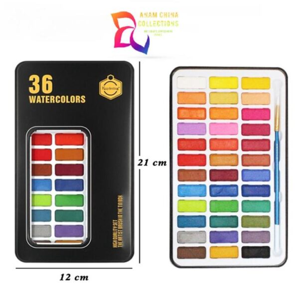 Keep Smiling Watercolor Set Of 36 in Tin Box