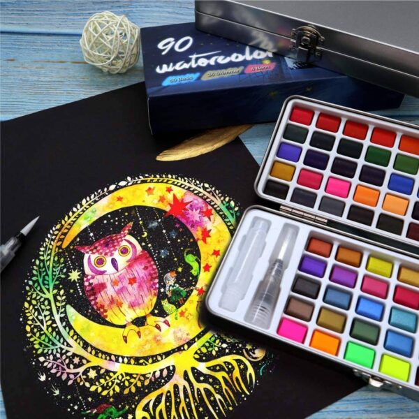 Seamiart Solid Watercolor Paint Set Of 90 - Image 3