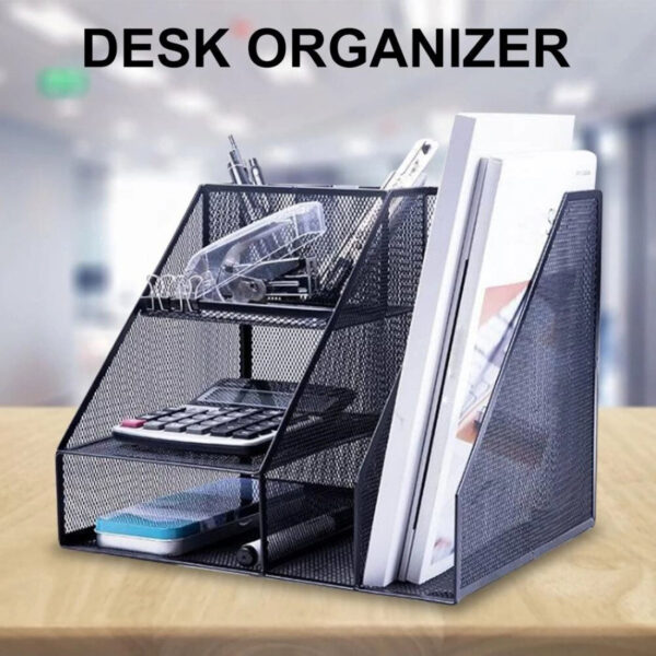Metal Desk Cabinet File Rack Organizer. - Image 2