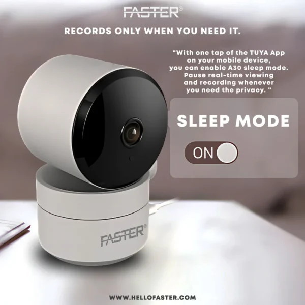 FASTER A30 WiFi Smart Security Camera With 360 View - Image 2