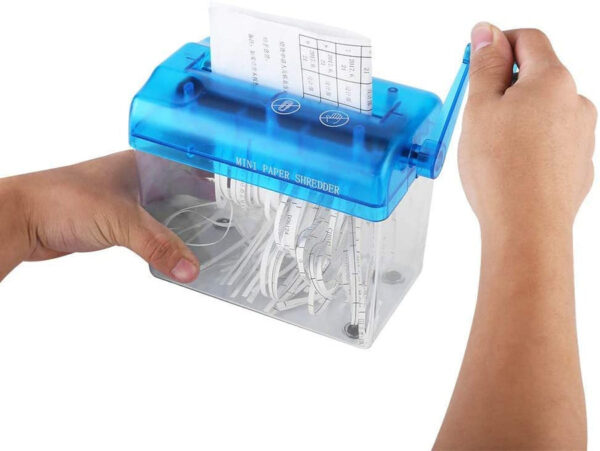 Portable Mini A6 Hand Manual Paper Shredder. - Image 2