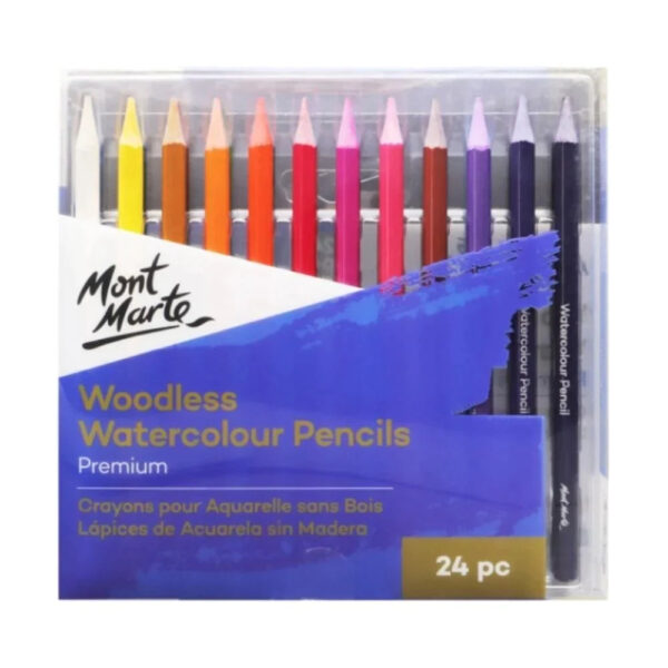 Mont Marte Woodless Watercolour Pencils Premium 24pc - Image 3