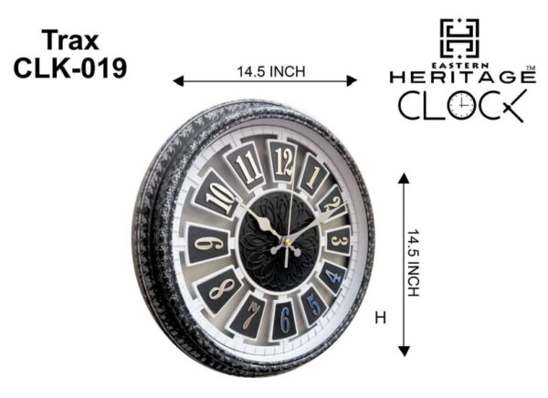 Heritage Wall Clock Trax 14.5inch Item Code: CLK-018: - Image 4