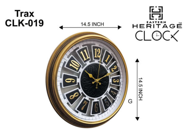 Heritage Wall Clock Trax 14.5inch Item Code: CLK-018: - Image 6