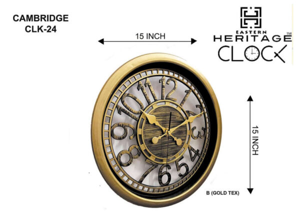 HERITAGE WALL CLOCK CAMBRIGE Item Code: CLK-024 - Image 3