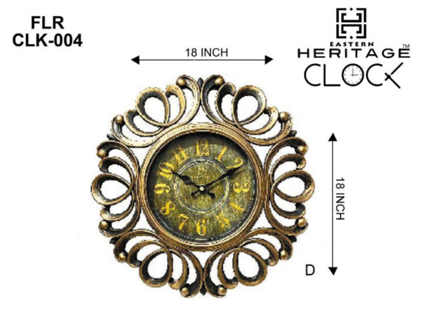Heritage Wall Clock FLR Item Code: CLK-004: - Image 5