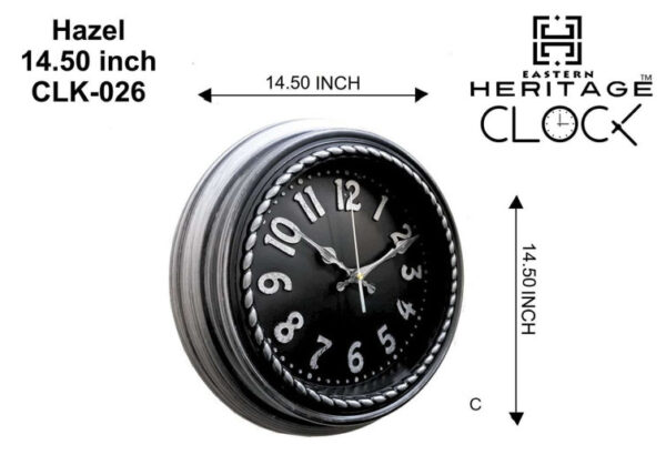HERITAGE WALL CLOCK HAZEL 14.5Inch Item Code: CLK-026 - Image 3