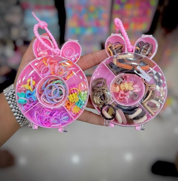 Girls Hair Accessories Set Elastic Hair Ties Colorful Baby Elastic Hair Bands Hair Clips Headwear Set for Baby Girls Children.