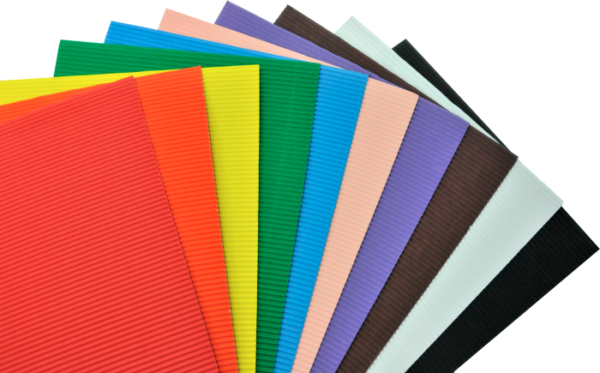 Corrugated Craft Paper Mixed Color Sheets A4 Size Pack of 10. - Image 4