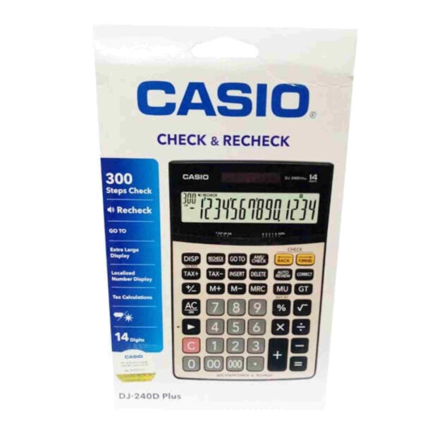Casio Original Check & Recheck Calculator Dj-240D Plus. - Image 2