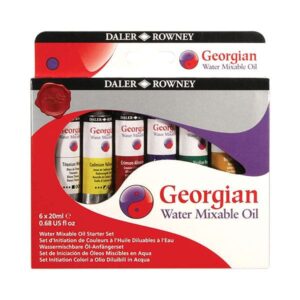 Daler Rowney Georgian Water mixable Oil Set Of 6X20ml.