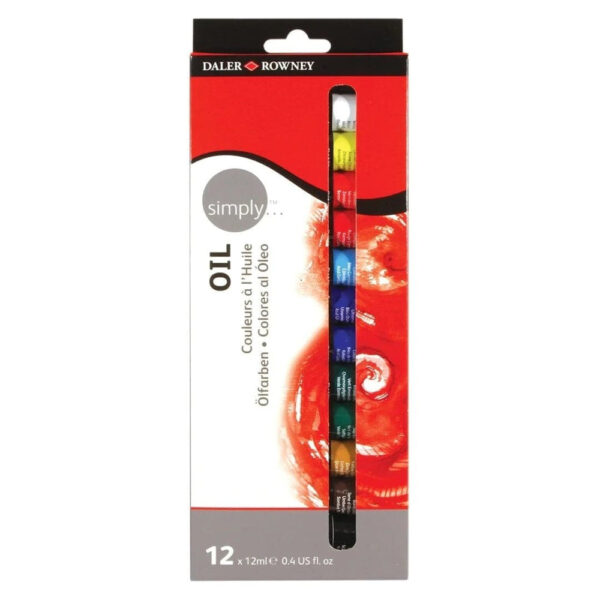 Daler-Rowney Simply Oil Paint Set Of 12. - Image 3