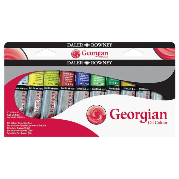 Daler Rowney Georgian Oil Paint Selection Set 38ml Set of 10. - Image 3