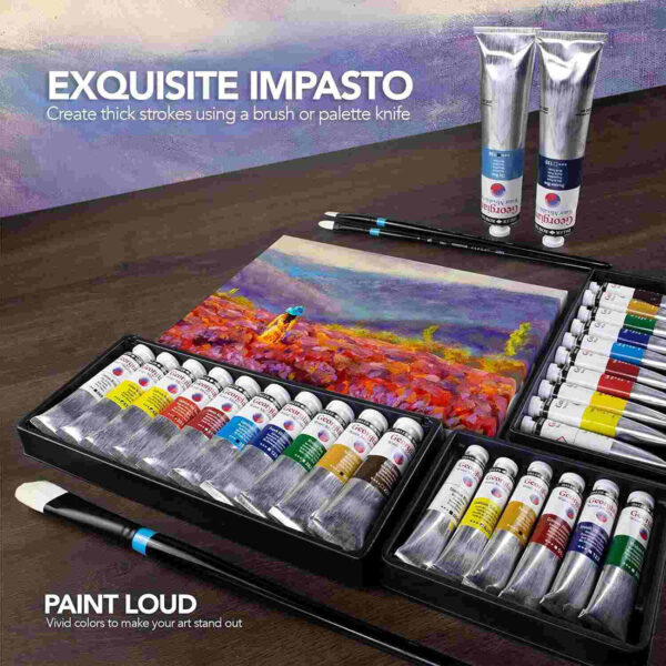Daler Rowney Georgian Water mixable Oil Set Of 10x37ml. - Image 2