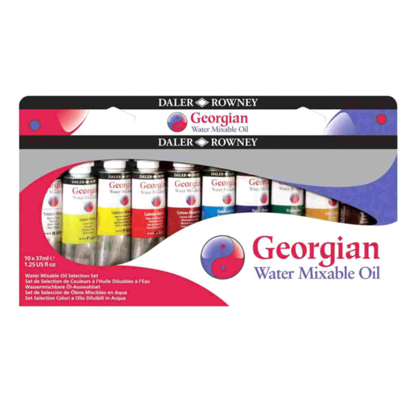 Daler Rowney Georgian Water mixable Oil Set Of 10x37ml. - Image 3