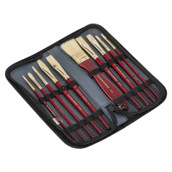Daler Rowney Simply Natural Hair Brush Set With Zip Case - Image 5