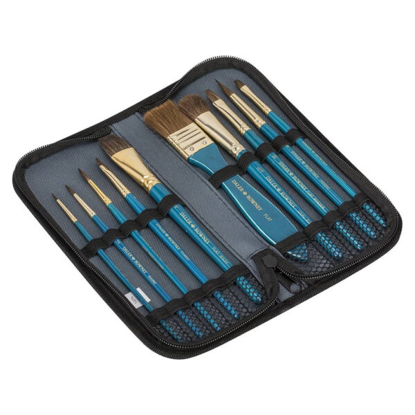 Daler Rowney Simply Natural Hair Brush Set With Zip Case - Image 4