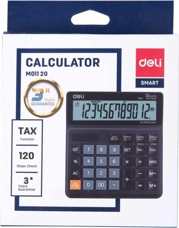 Deli 12 Digits Desktop Calculator EM01120. - Image 2