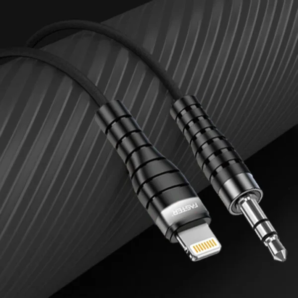FASTER M1 Audio Cable for Lightning to 3.5mm Port - Image 2