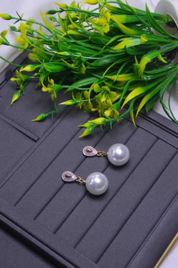 Pearl Dangle & Drop Earrings For Girls & Women, Stylish & Available in different Elegant colors, - Image 4