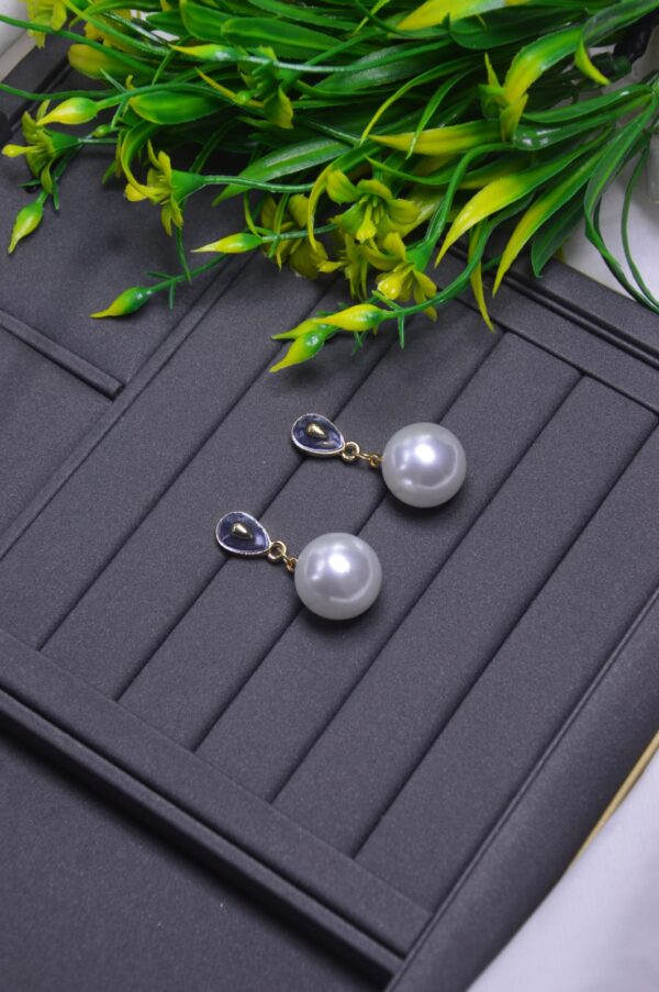 Pearl Dangle & Drop Earrings For Girls & Women, Stylish & Available in different Elegant colors, - Image 3