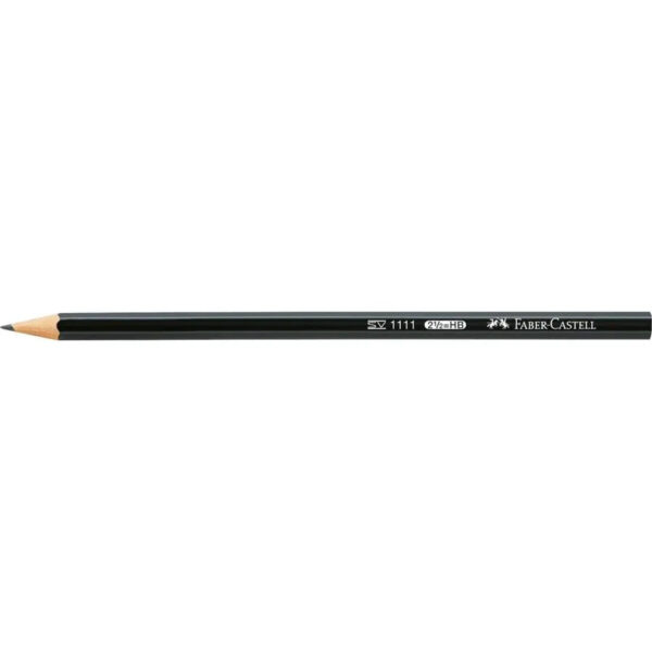 Faber Castell Black Matt Graphite Pencil HB 1111 Pack of 12 - Image 3
