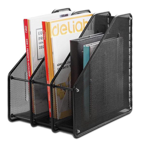 Metal Mesh Magazine File Rack.