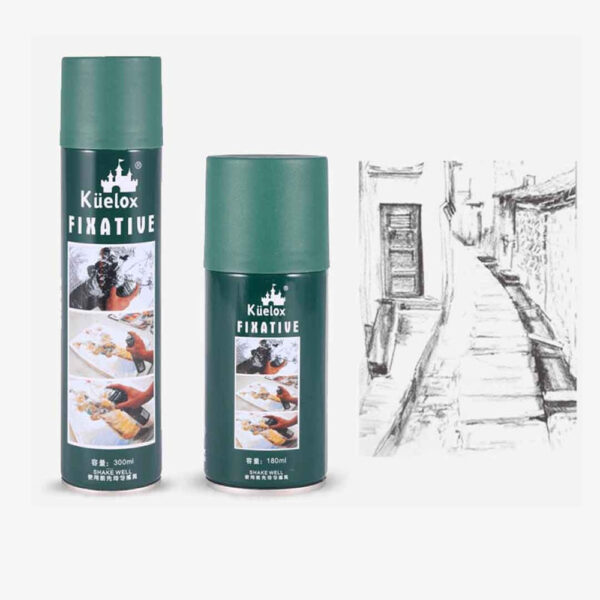 Fixative Sketch Spray 180ml For Artist. - Image 2