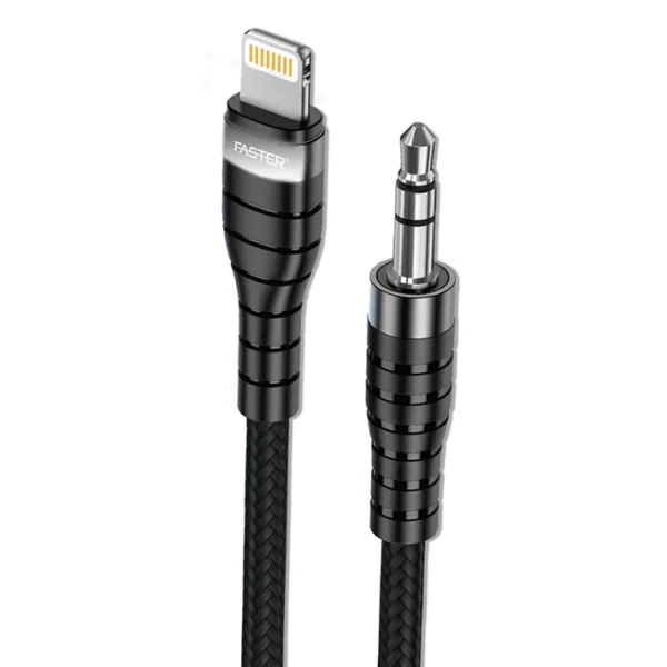FASTER M1 Audio Cable for Lightning to 3.5mm Port - Image 3