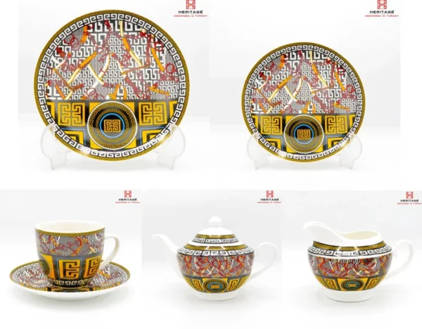 STALLION TEA SET 22Pieces (RD) Barcode: 8800000720784 - Image 2