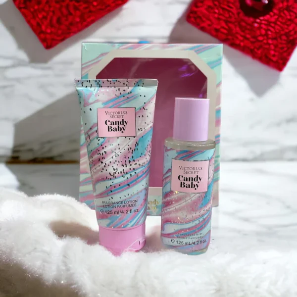 VICTORIA'S SECRET| CANDY BABY COMBO(Candy Baby Body Lotion & Pure Seduction Mist Set 125 ML: