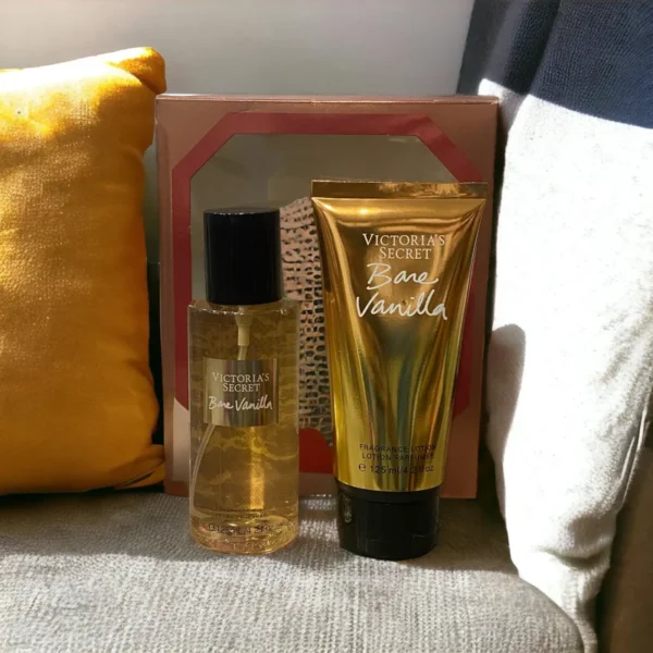VICTORIA'S SECRET|Bare Vanilla COMBO(Bare Vanilla Body Lotion & Pure Seduction Mist Set 125 ML: