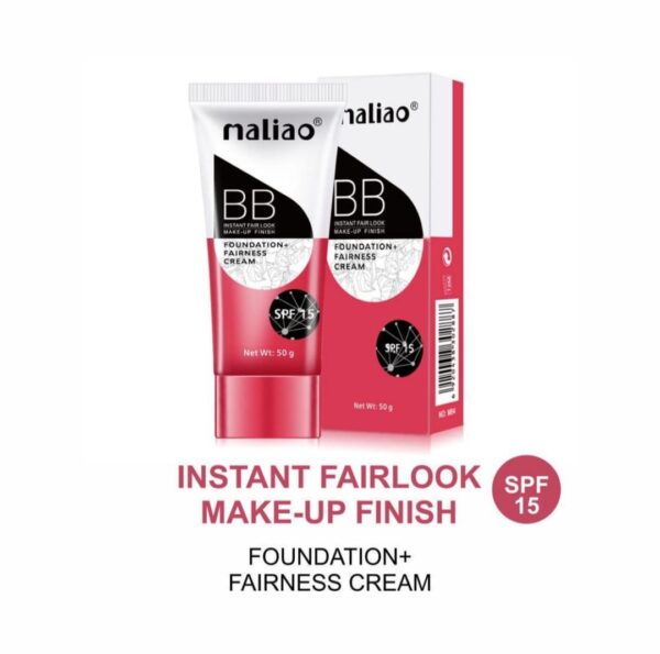 Maliao Professional Bb Instant Fair Look Makeup Finish Foundation + Fairness Cream