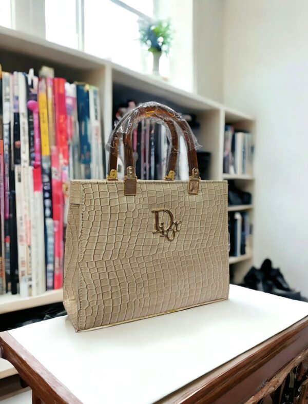Arlytic Dior Croc-Embossed Tote Bag For Ladies, Available in 5 Colors, - Image 5