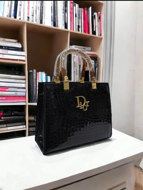 Arlytic Dior Croc-Embossed Tote Bag For Ladies, Available in 5 Colors, - Image 4