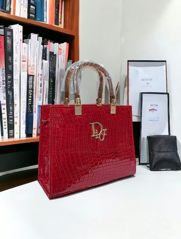 Arlytic Dior Croc-Embossed Tote Bag For Ladies, Available in 5 Colors, - Image 3