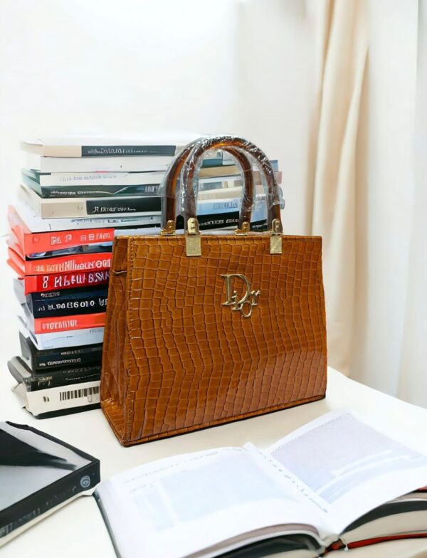 Arlytic Dior Croc-Embossed Tote Bag For Ladies, Available in 5 Colors, - Image 2