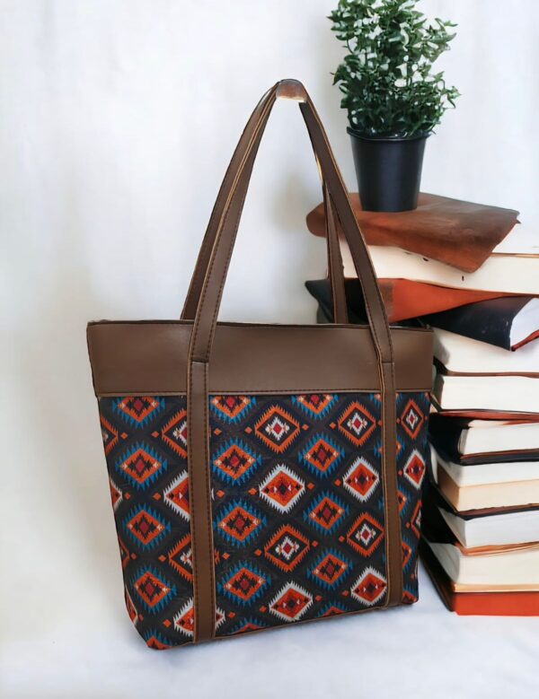 Floral Tote Bag For ladies, Available in 4 Elegant Designs & Colors. - Image 4