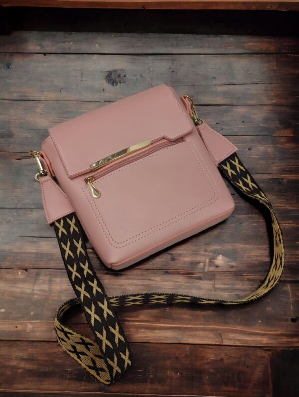 Cross body bag, Leather Bag With Long Strap. Available in 5 Elegant Colors. - Image 4
