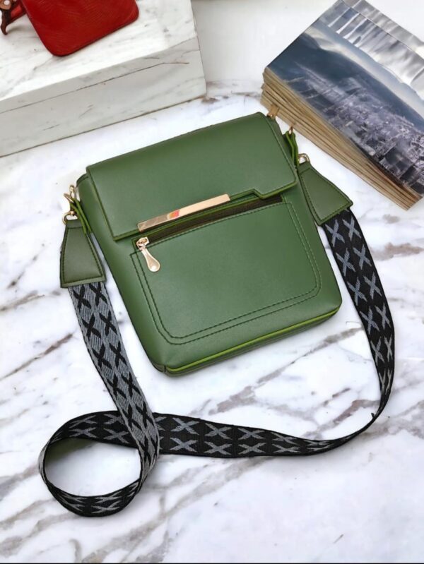 Cross body bag, Leather Bag With Long Strap. Available in 5 Elegant Colors. - Image 2