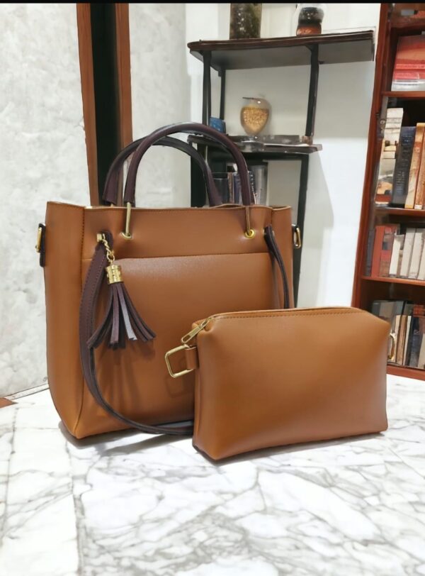 Elegance Tote For Lades 2 Piece, Available in 5 Colors. - Image 6