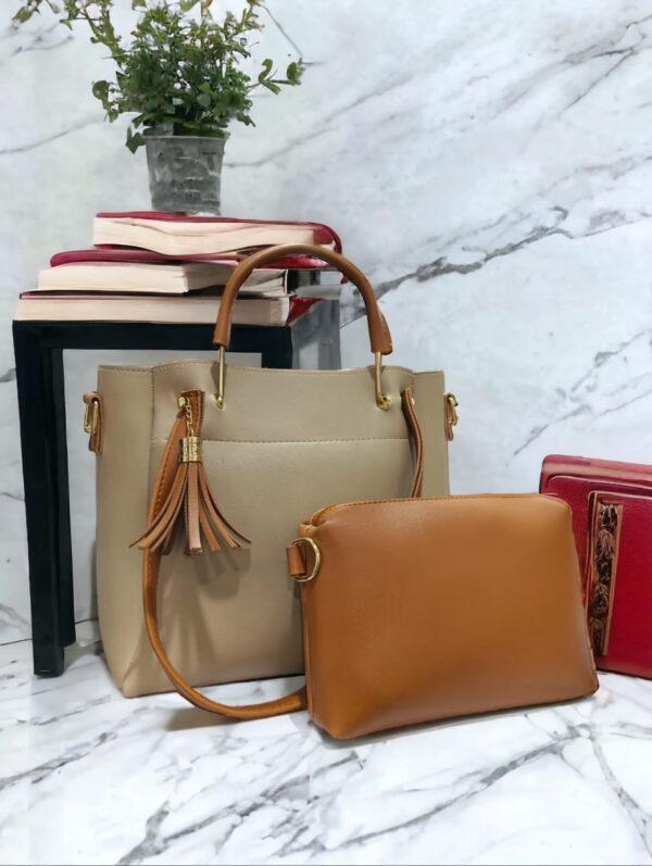 Elegance Tote For Lades 2 Piece, Available in 5 Colors. - Image 4