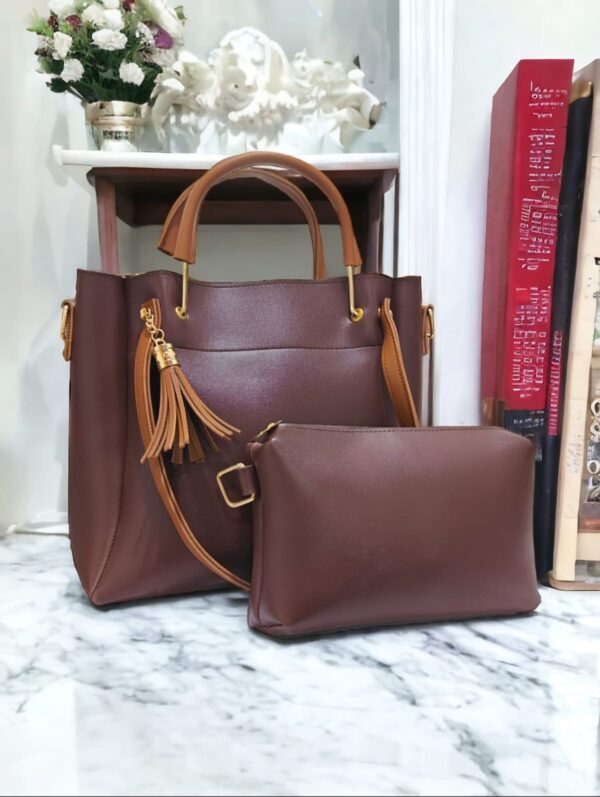 Elegance Tote For Lades 2 Piece, Available in 5 Colors. - Image 3
