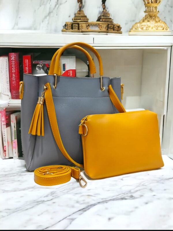 Elegance Tote For Lades 2 Piece, Available in 5 Colors. - Image 2